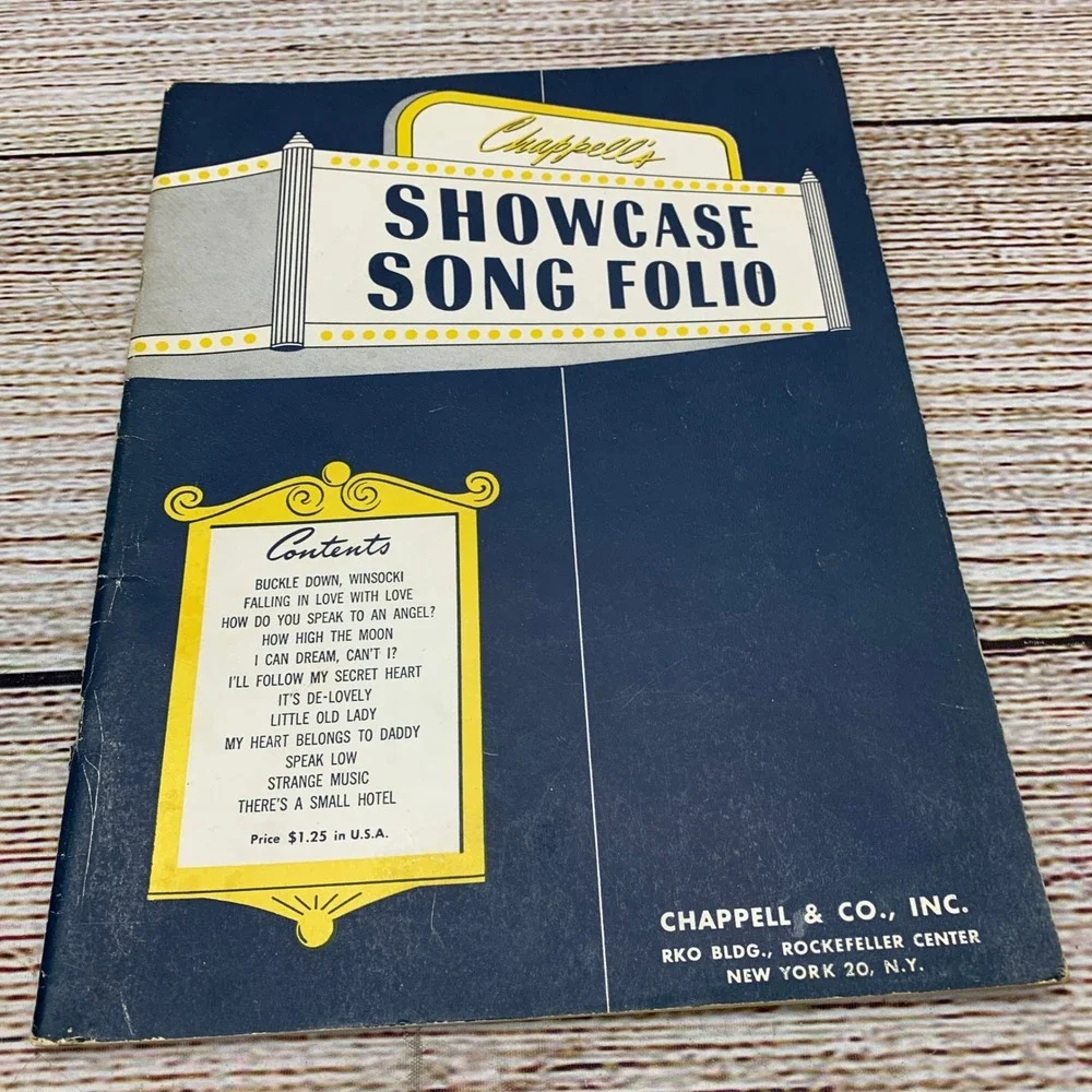 Chappell Showcase Song Folio Music Book Vintage Sheet Music‎ Collection
